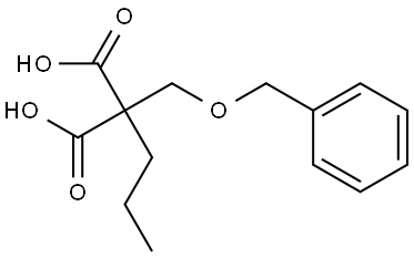 Propanedioic acid, 2-[(phenylmethoxy)methyl]-2-propyl- Structure