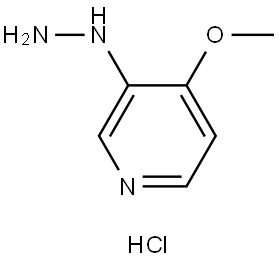 Pyridine, 3-hydrazinyl-4-methoxy-, hydrochloride (1:1) Structure