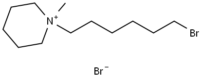 1-(6-bromohexyl)-1-methylpiperidin-1-ium bromide 结构式