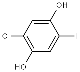 2-Chloro-5-iodo-1,4-benzenediol,2241238-78-6,结构式
