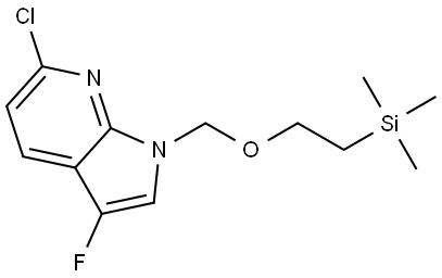 6-Chloro-3-fluoro-1-((2-(trimethylsilyl)ethoxy)methyl)-1H-pyrrolo[2,3-b]pyridine|6-氯-3-氟-1-1-((2-(三甲基甲硅烷基)乙氧基)甲基)-1H-吡咯并[2,3-B]吡啶