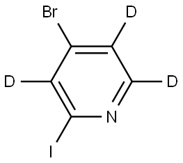 4-bromo-2-iodopyridine-3,5,6-d3 Struktur