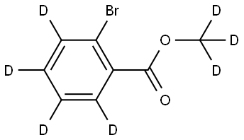 methyl-d3 2-bromobenzoate-3,4,5,6-d4 化学構造式