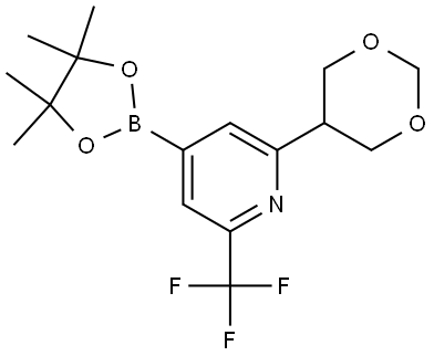 2241866-39-5 2-(1,3-dioxan-5-yl)-4-(4,4,5,5-tetramethyl-1,3,2-dioxaborolan-2-yl)-6-(trifluoromethyl)pyridine
