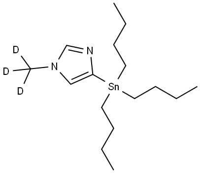 1H-Imidazole, 1-(methyl-d3)-4-(tributylstannyl)-,2243753-58-2,结构式