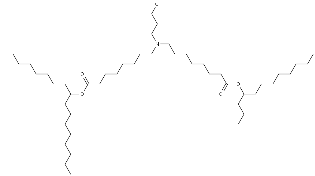 dodecan-4-yl 8-((3-chloropropyl)(8-(heptadecan-9-yloxy)-8-oxooctyl)amino)octanoate Structure