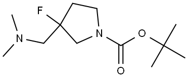 tert-butyl 3-((dimethylamino)methyl)-3-fluoropyrrolidine-1-carboxylate 结构式