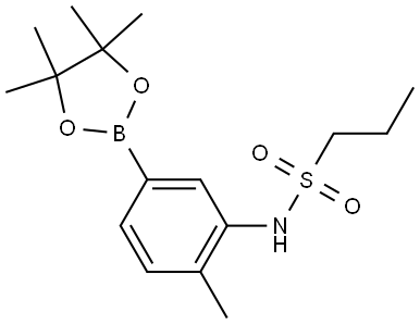 1-Propanesulfonamide, N-[2-methyl-5-(4,4,5,5-tetramethyl-1,3,2-dioxaborolan-2... 结构式