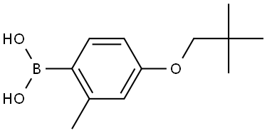 B-[4-(2,2-Dimethylpropoxy)-2-methylphenyl]boronic acid Structure