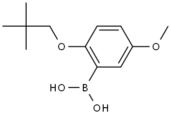 B-[2-(2,2-Dimethylpropoxy)-5-methoxyphenyl]boronic acid,2246844-65-3,结构式
