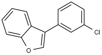 Benzofuran, 3-(3-chlorophenyl)- Structure