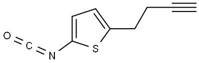 2-(3-Butyn-1-yl)-5-isocyanatothiophene Structure