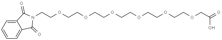 3,6,9,12,15,18-Hexaoxaeicosanoic acid, 20-(1,3-dihydro-1,3-dioxo-2H-isoindol-2-yl)- Structure