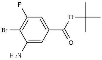 tert-Butyl 3-amino-4-bromo-5-fluorobenzoate Struktur