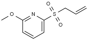 2-Methoxy-6-(2-propen-1-ylsulfonyl)pyridine Structure