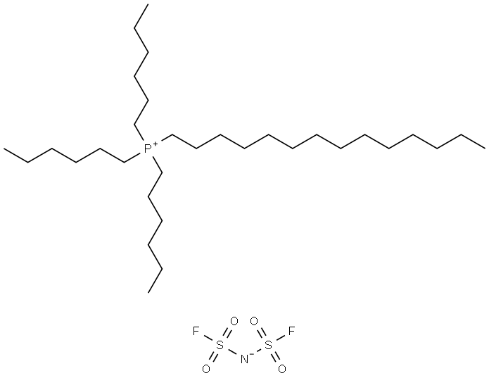 三己基十四烷基膦双(氟磺酰基)亚胺 结构式