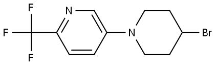 5-(4-Bromo-1-piperidinyl)-2-(trifluoromethyl)pyridine Structure