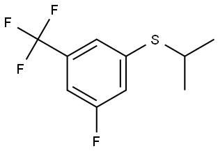 1-Fluoro-3-[(1-methylethyl)thio]-5-(trifluoromethyl)benzene 结构式