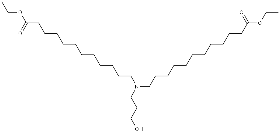 diethyl 12,12'-((3-hydroxypropyl)azanediyl)didodecanoate Structure