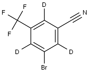 3-bromo-5-(trifluoromethyl)benzonitrile-2,4,6-d3 Structure