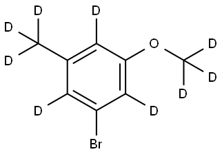 1-bromo-3-(methoxy-d3)-5-(methyl-d3)benzene-2,4,6-d3 Structure