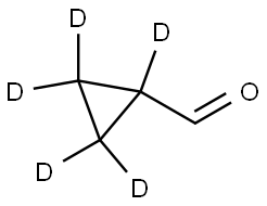 cyclopropane-d5-1-carbaldehyde Structure