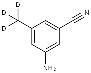 3-amino-5-(methyl-d3)benzonitrile Structure