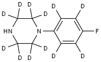 1-(4-fluorophenyl-2,3,5,6-d4)piperazine-2,2,3,3,5,5,6,6-d8 Structure