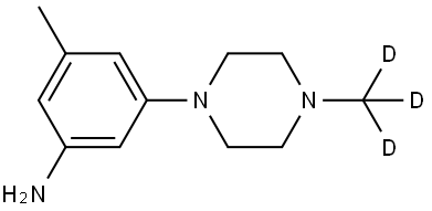 3-methyl-5-(4-(methyl-d3)piperazin-1-yl)aniline Structure