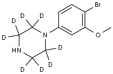 1-(4-bromo-3-methoxyphenyl)piperazine-2,2,3,3,5,5,6,6-d8 化学構造式