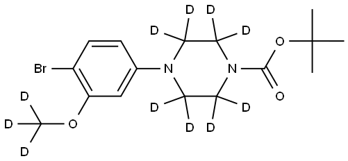 tert-butyl 4-(4-bromo-3-(methoxy-d3)phenyl)piperazine-1-carboxylate-2,2,3,3,5,5,6,6-d8|