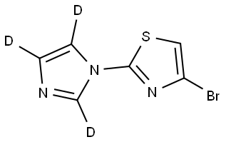 4-bromo-2-(1H-imidazol-1-yl-d3)thiazole Structure