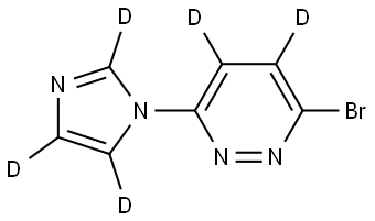 3-bromo-6-(1H-imidazol-1-yl-d3)pyridazine-4,5-d2|