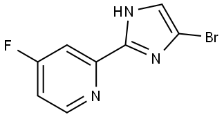 2-(4-bromo-1H-imidazol-2-yl)-4-fluoropyridine Structure