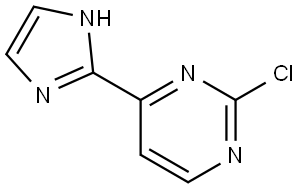 2-chloro-4-(1H-imidazol-2-yl)pyrimidine Struktur
