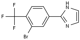 2-(3-bromo-4-(trifluoromethyl)phenyl)-1H-imidazole Structure