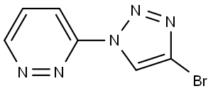 3-(4-bromo-1H-1,2,3-triazol-1-yl)pyridazine Structure