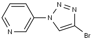 3-(4-bromo-1H-1,2,3-triazol-1-yl)pyridine Structure