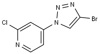4-(4-bromo-1H-1,2,3-triazol-1-yl)-2-chloropyridine Structure