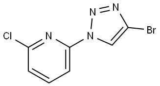2-(4-bromo-1H-1,2,3-triazol-1-yl)-6-chloropyridine Structure