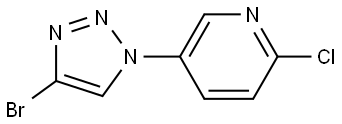 5-(4-bromo-1H-1,2,3-triazol-1-yl)-2-chloropyridine Structure