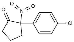 2-(4-氯苯基)-2-硝基环戊烷-1-酮