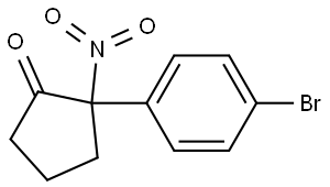 2-(4-bromophenyl)-2-nitrocyclopentan-1-one|