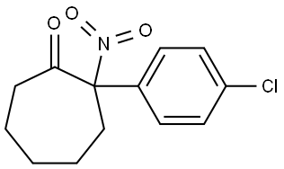 2-(4-chlorophenyl)-2-nitrocycloheptan-1-one|