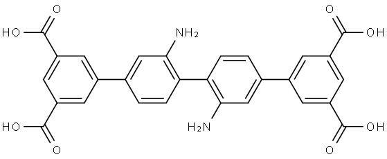 3',3''-二氨基-[1,1': 4',1":4",1"']-四联苯-3,3'", 5,5'"-四甲酸,2260885-27-4,结构式