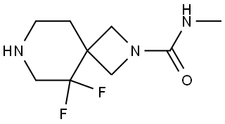 5,5-Difluoro-N-methyl-2,7-diazaspiro[3.5]nonane-2-carboxamide,2269512-71-0,结构式