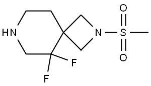5,5-Difluoro-2-(methylsulfonyl)-2,7-diazaspiro[3.5]nonane Struktur