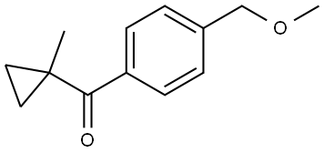 4-(Methoxymethyl)phenyl](1-methylcyclopropyl)methanone Structure