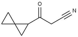 3-oxo-3-(spiro[2.2]pentan-1-yl)propanenitrile Structure