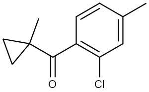 (2-Chloro-4-methylphenyl)(1-methylcyclopropyl)methanone Structure